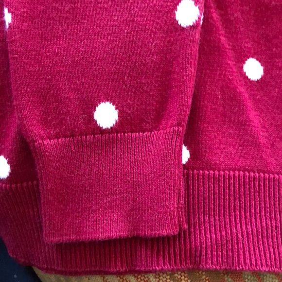 Talbots Polka Dot 100% Cotton Sweater - Picture 6 of 6